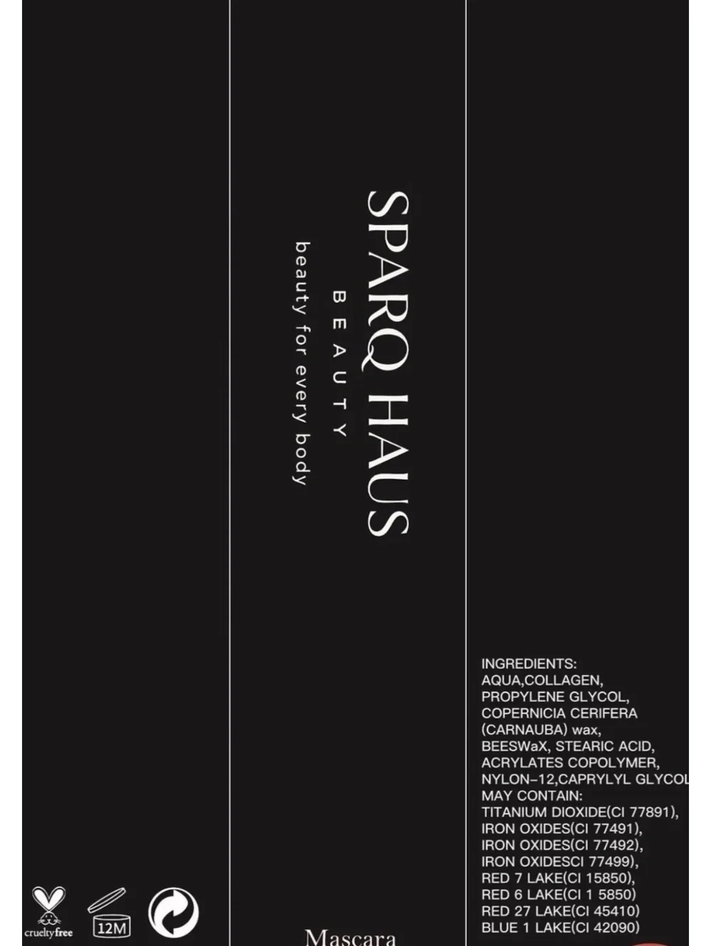 Sparq Haus Beauty Mascara with Nourishing Ingredients